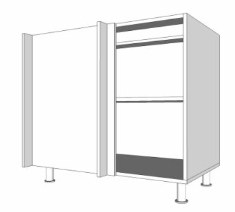 Кухонный короб нижний угловой 720х510х900 (ВхГхШ) арт.НКУ-900 Кухонный короб нижний угловой 720х510х900 (ВхГхШ) арт.НКУ-900