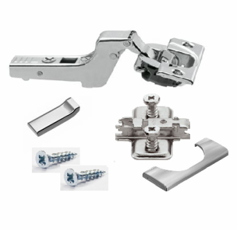 Комплект вкладной петли Blum CLIP-TOP Blumotion 110° под саморезы никель со встроенным доводчиком, арт. P006 Комплект вкладной петли Blum CLIP-TOP Blumotion 110° под саморезы никель со встроенным доводчиком, арт. P006