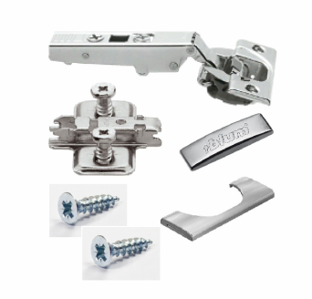 Комплект накладной петли Blum CLIP-TOP Blumotion 110° под саморезы никель арт.P007 Комплект накладной петли Blum CLIP-TOP Blumotion 110° под саморезы никель арт.P007