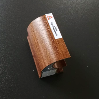Профиль-ручка асимметрия орех французский, L-5400 Профиль-ручка асимметрия орех французский, L-5400