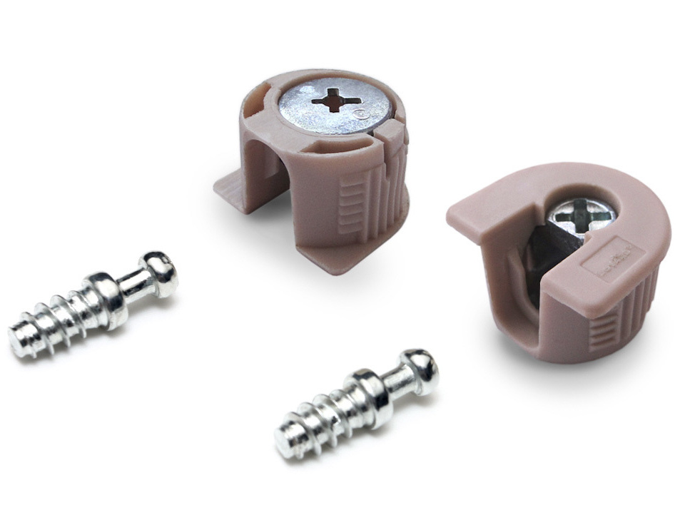 Стяжка B-fix ST01/49/3/Bg/01 бежевая (эксцентрик D20 + шток) Стяжка B-fix ST01/49/3/Bg/01 бежевая (эксцентрик D20 + шток)