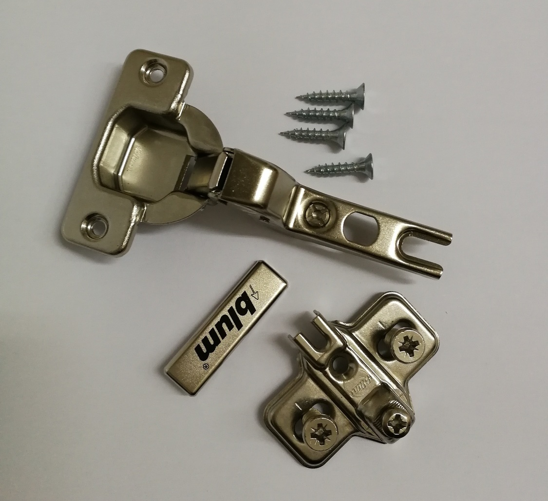 Комплект вкладной петли Blum Modul 100° никель арт. P001 Комплект вкладной петли Blum Modul 100° никель арт. P001