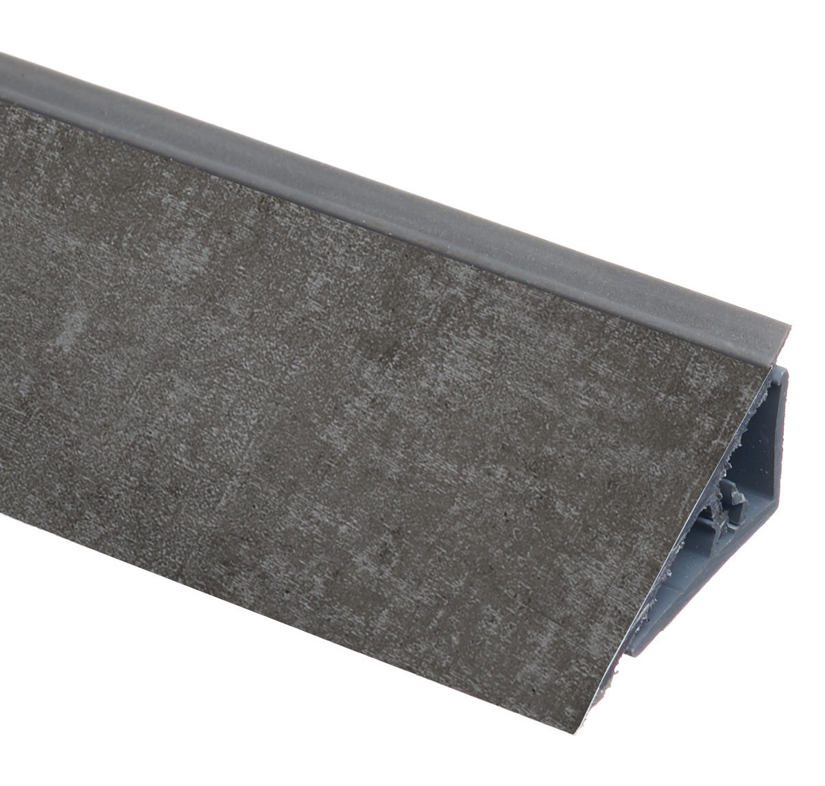 Плинтус Rehau Perfetto Line Фебрик Металл антрацит F461 (ST2), 4200 мм Плинтус Rehau Perfetto Line Фебрик Металл антрацит F461 (ST2), 4200 мм
