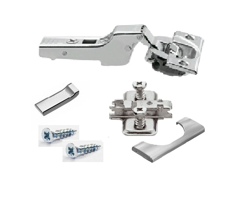 Комплект полунакладной петли Blum CLIP-TOP Blumotion 110° под саморезы никель арт.P008 Комплект полунакладной петли Blum CLIP-TOP Blumotion 110° под саморезы никель арт.P008
