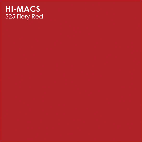 Стеновая панель LG HI-MACS 12 мм FIERY RED S025