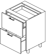 База с 1-им потайным ящиком и 2-мя ящиками B-BOX с рейлингом арт.НК12-900 База с 1-им потайным ящиком и 2-мя ящиками B-BOX с рейлингом арт.НК12-900